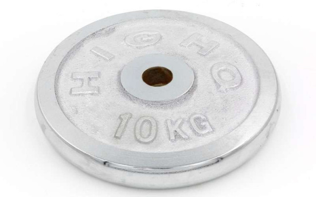 Бліни (диски) хромовані d-30 мм HIGHQ SPORT TA-1454-10S 10 кг