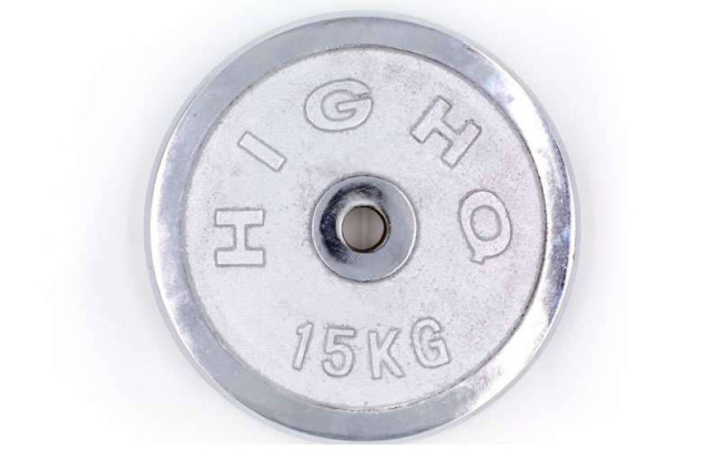 Бліни (диски) хромовані d-30 мм HIGHQ SPORT TA-1455-15S 15 кг