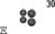 30 кг (2x5 та 2x10) дисків, покритих пластиком (31 мм)