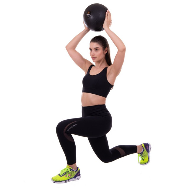 Мяч медицинский слэмбол Slam Ball FI-2672-4 4кг черный
