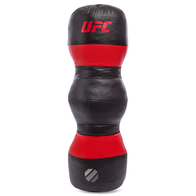 Мешок боксерский для грепплинга PVC h-119см UFC PRO UHK-75103 (d-40см, вес-32кг, черный-красный)