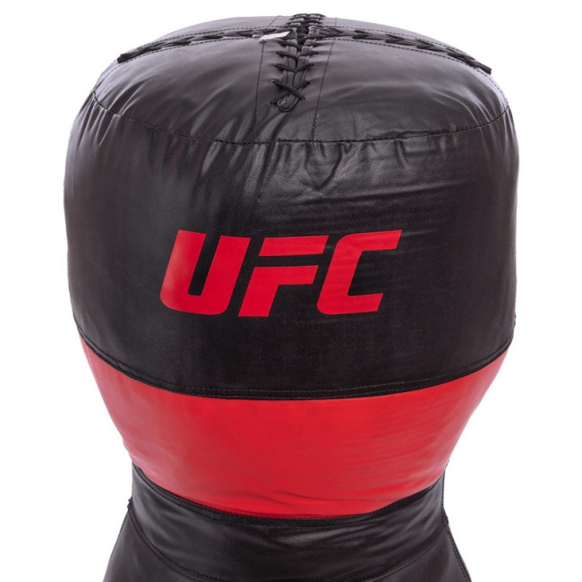 Мешок боксерский для грепплинга PVC h-119см UFC PRO UHK-75103 (d-40см, вес-32кг, черный-красный)
