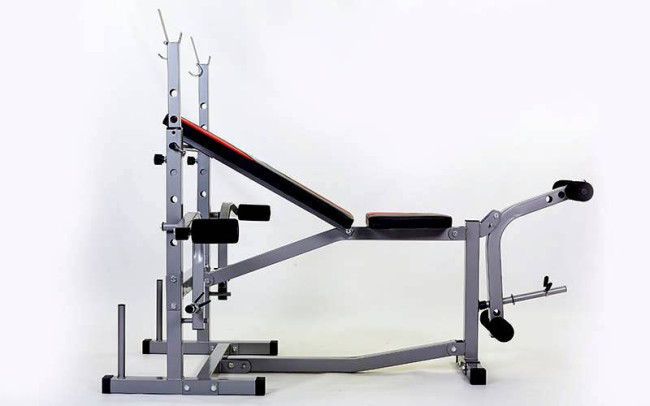 Скамья для жима Micro + 4 грифа + 62 кг блинов RN-Sport