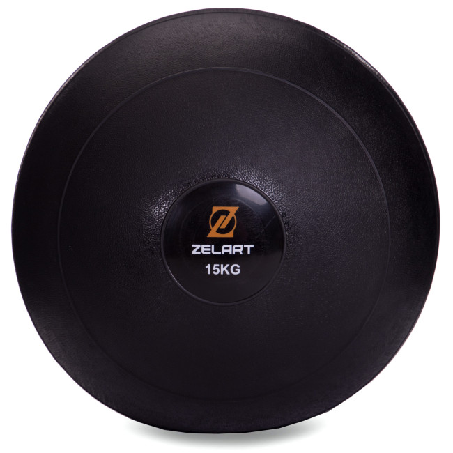 Мяч медицинский слэмбол для кроссфита Slam Ball FI-2672-15 15кг черный