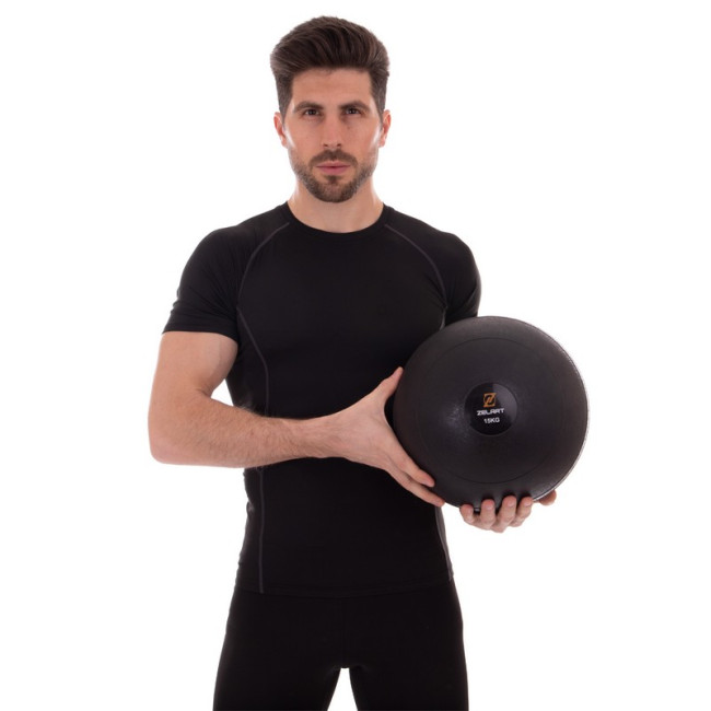 Мяч медицинский слэмбол для кроссфита Slam Ball FI-2672-15 15кг черный