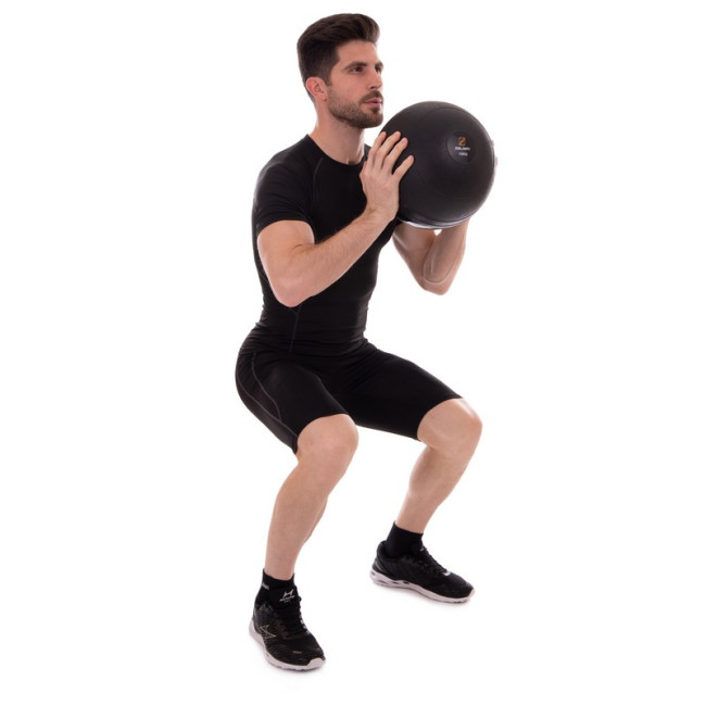 Мяч медицинский слэмбол для кроссфита Slam Ball FI-2672-15 15кг черный