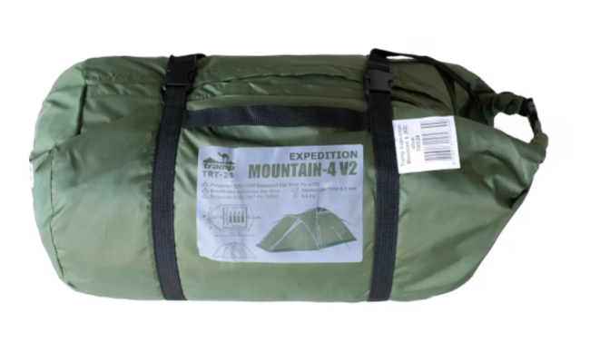 Палатка Tramp Mountain 4 (V2) Зеленая