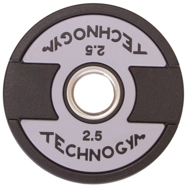 Бліни (диски) поліуретанові 2 Handle металева втулка d-51 мм TECHNOGYM TG-1837-2_5 2.5 кг чорний Бліни (диски) поліуретанові 2 Handle металева втулка d-51 мм TECHNOGYM TG-1837-2_5 2.5 кг чорний