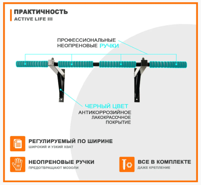 Турнік настінний Active Life III