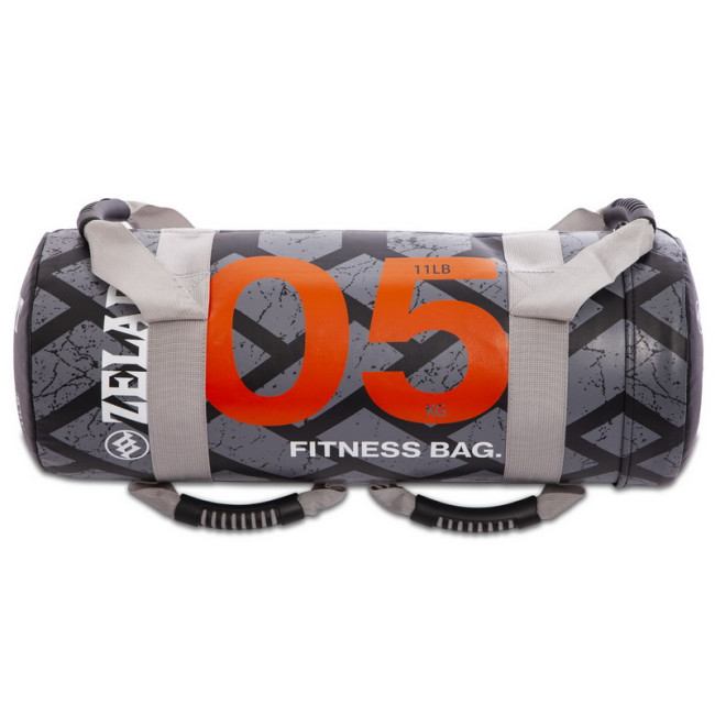 Мешок для кроссфита и фитнеса Power Bag FI-0899-5 5кг черный-оранжевый